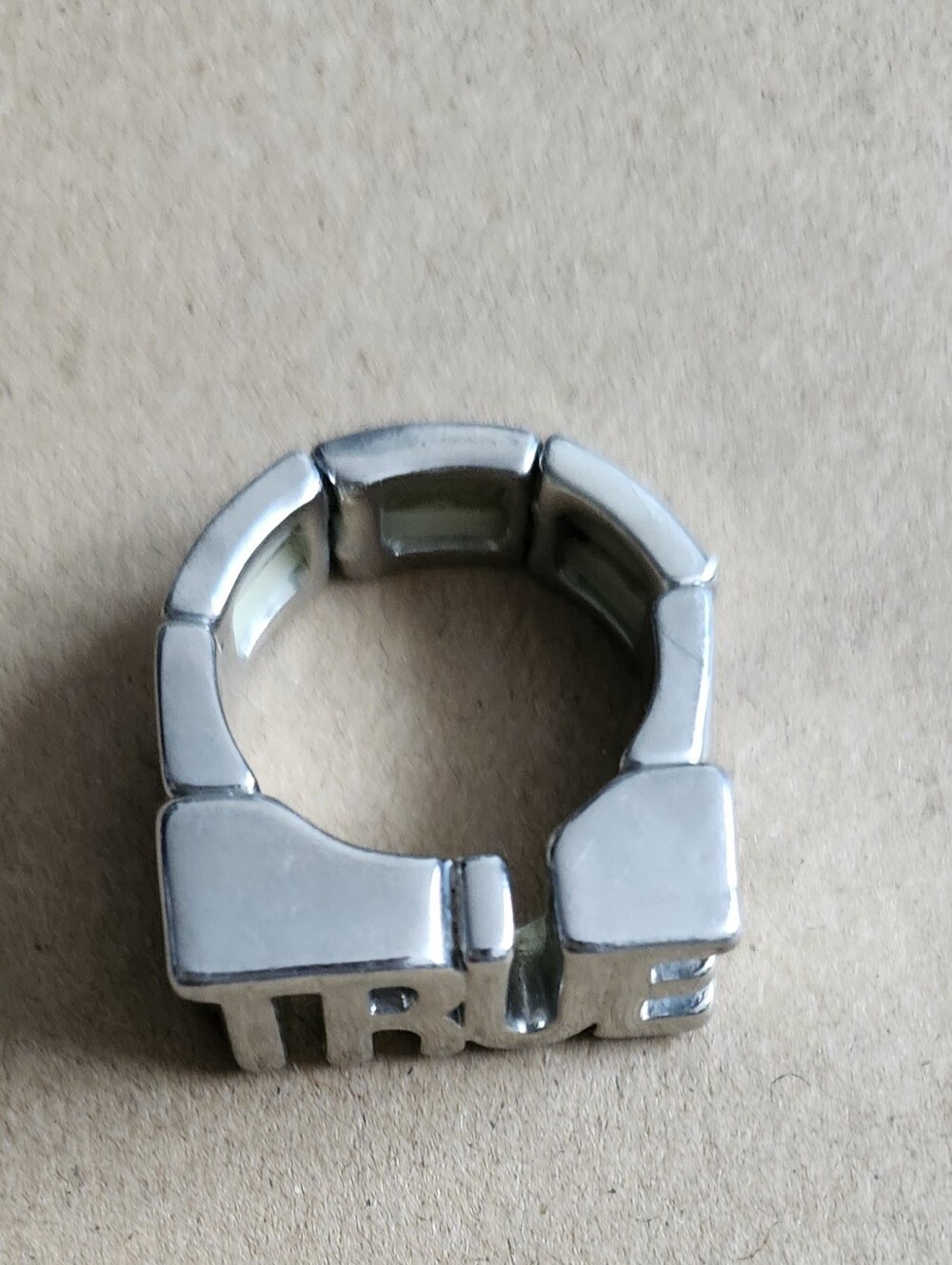 Silver Tone Women’s Statement Ring - TRU Detail